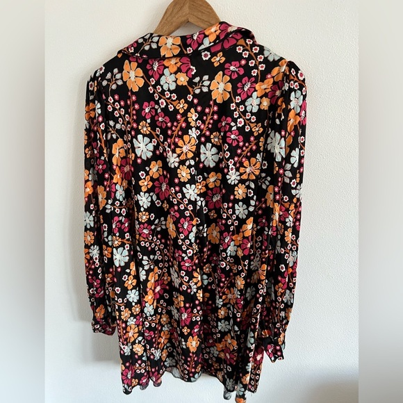 Free People Daisy Jane Long Sleeve Mini Dress size M - Picture 6 of 6